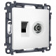 Механизм ТВ-розетки оконечные и розетки Ethernet RJ-45 со шторкам Ambrella Volt MA MA132510
