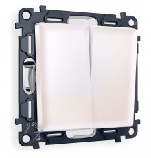 Выключатель двухклавишный без рамки Ambrella Volt Quant MA203010