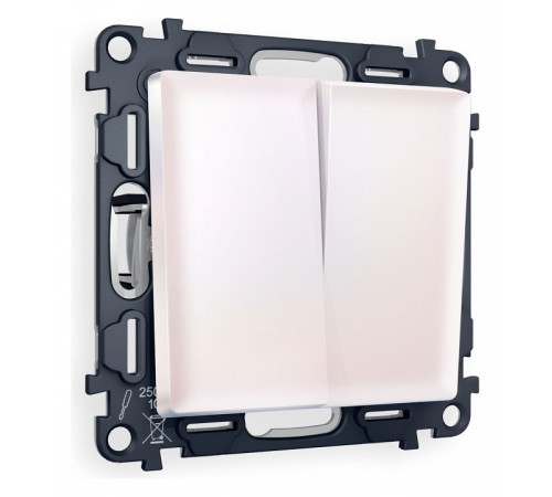 Выключатель двухклавишный без рамки Ambrella Volt Quant MA203010