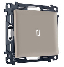 Выключатель самовозвратный одноклавишный с подсветкой, без рамки Ambrella Volt MA MA362055