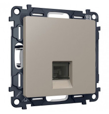Розетка Ethernet RJ-45 и со шторками, без рамки Ambrella Volt ALFA MA372005