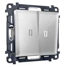 Выключатель проходной двухклавишный с подсветкой Ambrella Volt Quant MA404035