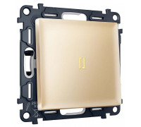 Выключатель самовозвратный одноклавишный с подсветкой, без рамки Ambrella Volt MA MA602050