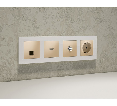 ТВ-розетка без рамки Ambrella Volt ALFA MA613050