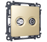 ТВ-розетка и SAT-розетка оконечная без рамки Ambrella Volt ALFA MA613310