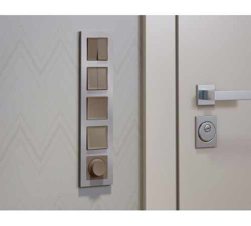 Выключатель перекрестный двухклавишный без рамки Ambrella Volt ALFA MA633030