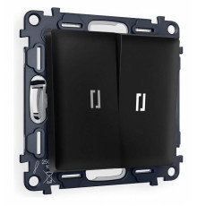 Выключатель проходной двухклавишный с подсветкой Ambrella Volt Quant MA804035