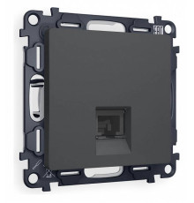 Розетка Ethernet RJ-45 и со шторками, без рамки Ambrella Volt Quant MA912010