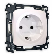 Розетка с заземлением, без рамки Ambrella Volt Quant MO206010