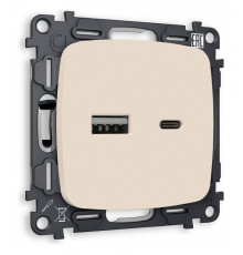 Розетка 2хUSB type A и C без рамки Ambrella Volt Quant MO331010