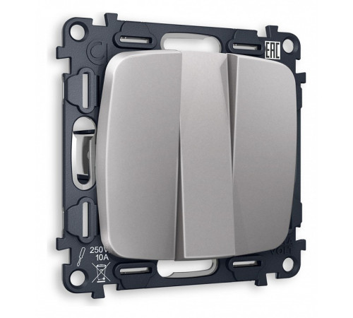 Выключатель трехклавишный без рамки Ambrella Volt Quant MO505010