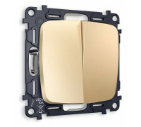 Выключатель двухклавишный без рамки Ambrella Volt Quant MO603010