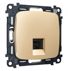 Розетка Ethernet RJ-45 и со шторками, без рамки Ambrella Volt OMEGA MO612005