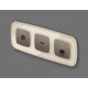 Розетка Ethernet RJ-45 и со шторками, без рамки Ambrella Volt OMEGA MO642005