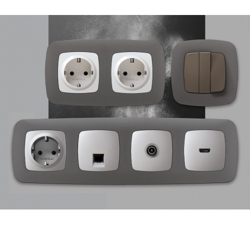 Рамка на 5 постов Ambrella Volt Ecta OF140655