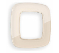 Рамка на 1 пост Ambrella Volt Radian Стекло органическое OF320301