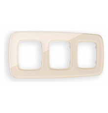 Рамка на 3 поста Ambrella Volt Radian Стекло органическое OF320303