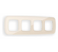 Рамка на 4 поста Ambrella Volt Radian Стекло органическое OF320304