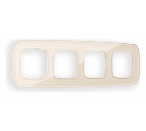 Рамка на 4 поста Ambrella Volt Radian Стекло органическое OF320304