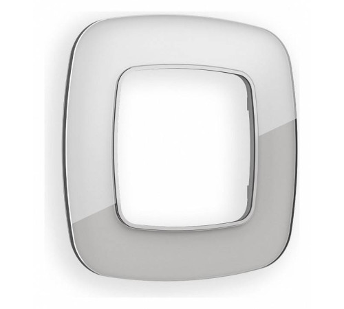 Рамка на 1 пост Ambrella Volt Radian Стекло органическое OF320401