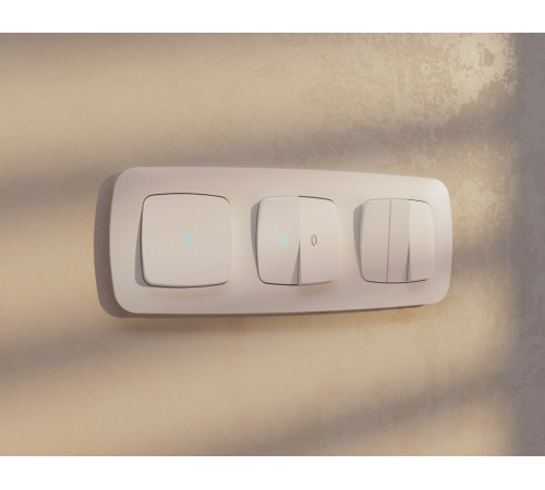 Клавиши для выключателя двухклавишного c подсветкой Ambrella Volt Quant OP2040