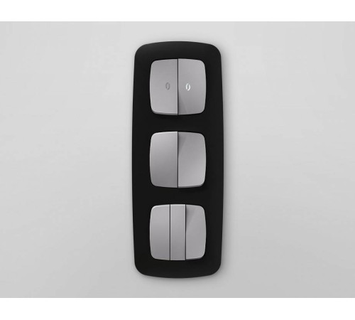 Клавиши для выключателя двухклавишного c подсветкой Ambrella Volt Quant OP5040