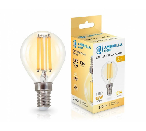 Лампа светодиодная Ambrella Light G45 451533