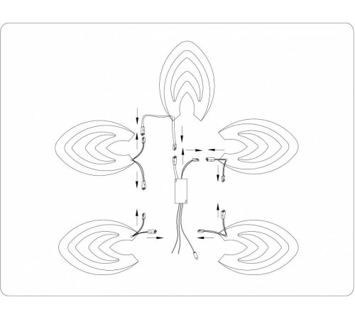 Потолочная люстра Ambrella Light FA FA4546