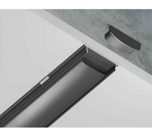 Профиль накладной гибкий Ambrella Light GP GP1600BK/BK