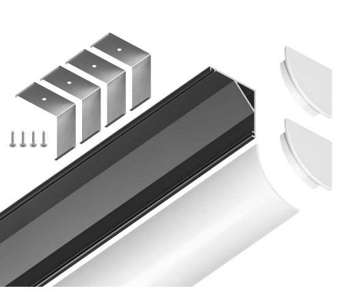 Профиль накладной угловой внутренний Ambrella Light GP GP2100BK