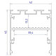 Короб накладной Ambrella Light Profile System GP GP3050BK