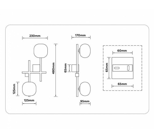 Накладной светильник Ambrella Light LH LH51019