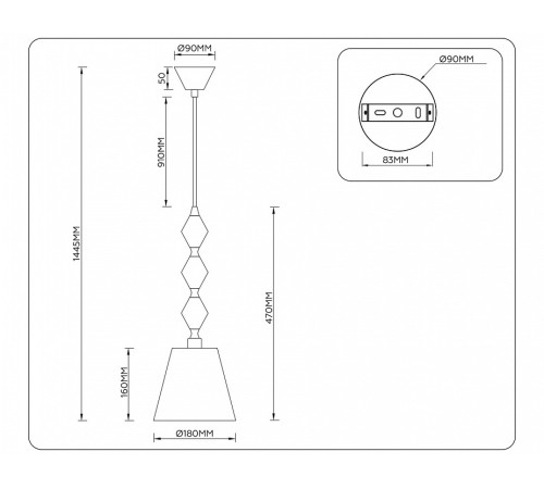 Подвесной светильник Ambrella Light LH LH75405