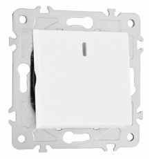 Выключатель перекрестный одноклавишный с подсветкой без рамки Arte Milano 203 203.35-1.white