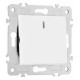 Выключатель перекрестный одноклавишный с подсветкой без рамки Arte Milano 203 203.35-1.white