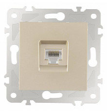 Розетка Ethernet RJ-45 без рамки Arte Milano am-203 203.45-1.shampan