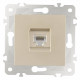 Розетка Ethernet RJ-45 без рамки Arte Milano am-203 203.45-1.shampan