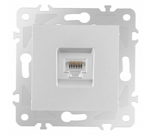 Розетка Ethernet RJ-45 без рамки Arte Milano am-203 203.45-1.silver