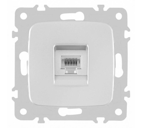 Розетка Ethernet RJ-45 без рамки Arte Milano am-205 205.45-1.silver