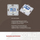Розетка двойная RJ-11 и Ethernet RJ-45, без рамки Arte Milano am-206 206.44-1.white