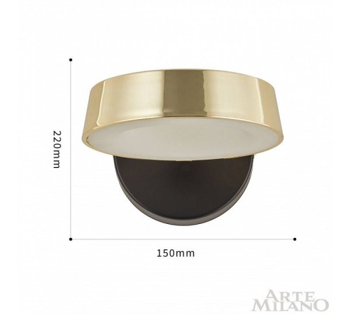 Бра Arte Milano Ferrara-71079 271079/1B BK/GD