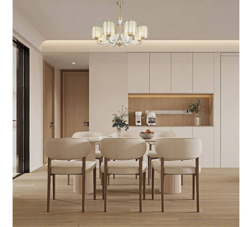 Подвесная люстра Arte Milano Florentia-3387 303387/8 Wh/Gd