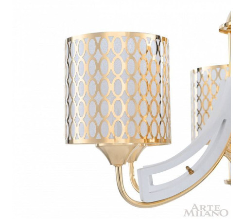 Подвесная люстра Arte Milano Florentia-3387 303387/8 Wh/Gd