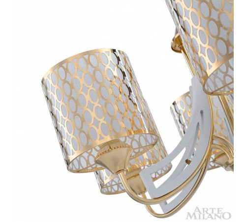 Подвесная люстра Arte Milano Florentia-3387 303387/8 Wh/Gd