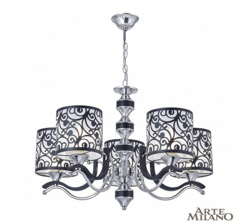Подвесная люстра Arte Milano Florentia-4957 304957/5 Bk/Ni