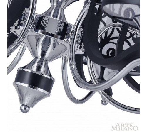 Подвесная люстра Arte Milano Florentia-4957 304957/6 Bk/Ni