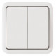Выключатель проходной двухклавишный Arte Milano 310 310.32-2.white