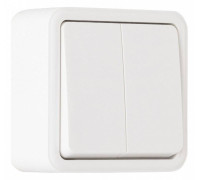 Выключатель проходной двухклавишный Arte Milano 310 310.32-2.white