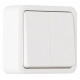 Выключатель проходной двухклавишный Arte Milano 310 310.32-2.white