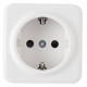 Розетка с заземлением и со шторкой Arte Milano am-310 310.40-1.white